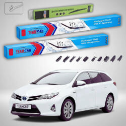 TeamCar Ștergătoare Toyota Auris E18 Touring Sports Estate 2013-prezent | Set Față și Spate Flat Premium - TeamCar® (TC-AE18TS-653525FLP)