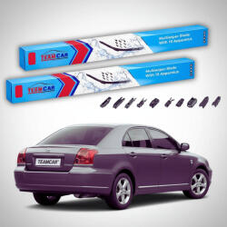 TeamCar Ștergătoare Toyota Avensis T25 Liftback Plastic 2003-2008 | Set Față Flat Premium - TeamCar® (TC-AVT25LBP-6040FLP)
