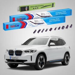 TeamCar Ștergătoare BMW iX3 (G08) 2020-prezent | Set Față și Spate Flat Premium - TeamCar® (TC-IX3G08-6550FLP)