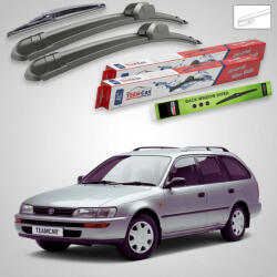 TeamCar Ștergătoare Toyota Corolla E10 Estate 1992-1997 | Set Față și Spate Flat - TeamCar® (TC-COR10EST-504535FL)