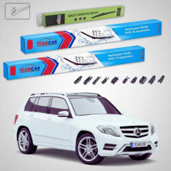 TeamCar Ștergătoare Mercedes-Benz Clasa GLK X204 2014-2015 | Set Față și Spate Flat - TeamCar® (TC-MBEGLKX204F550450300FU)