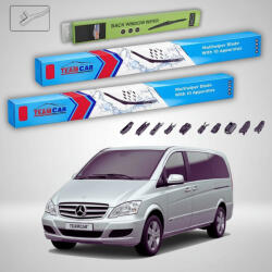 TeamCar Ștergătoare Mercedes-Benz Vito W639 09.2005-08.2010 | Set Față și Spate Flat - TeamCar® (TC-MERCEDESVITOW639700650350FUS)