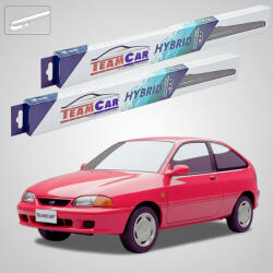 TeamCar Ștergătoare Ford Festiva Hatchback WB 1993-2000 | Set Față Hibrid - TeamCar® (TC-FORD1VS)