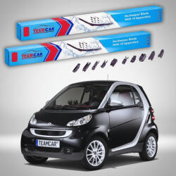 TeamCar Ștergătoare Smart Fortwo Coupe 451 2007-2015 | Set Față Flat Premium - TeamCar® (ST451CP600550FP)