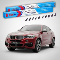 TeamCar Ștergătoare BMW X6 (E71/E72) 2008-2012 | Set Față Flat Premium - TeamCar® (TC-X6E71-6050FLP)