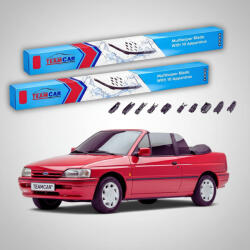 TeamCar Ștergătoare Ford Escort Gen V VI Cabriolet 1990-1994 | Set Față Flat Premium - TeamCar® (TC-FORD1XXZ)
