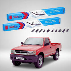TeamCar Ștergătoare Toyota Hilux Gen IV-VI Pick-up 1984-2005 | Set Față Flat Premium - TeamCar® (TC-HILUX46-4242FLP)