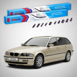 TeamCar Ștergătoare BMW Seria 3 Touring (E46) 1999-2005 | Set Față Flat Premium - TeamCar® (TC-3E46TOU-5755FLP)