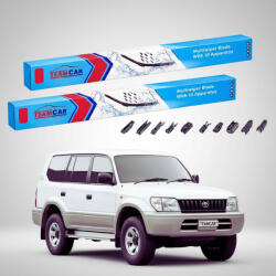 TeamCar Ștergătoare Toyota Land Cruiser J12 Seria 120 Prado 2002-2010 | Set Față Flat Premium - TeamCar® (TC-LCJ12-5553FLP)