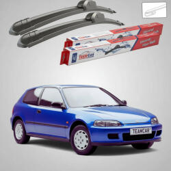 TeamCar Ștergătoare Honda Civic Gen V (EG/EH) Hatchback 3U 1991-1995 | Set Față Flat - TeamCar® (TC-CIVGVH3500450FL)