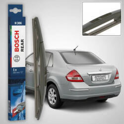 Bosch Ștergător Lunetă Nissan Tiida Saloon SC11 2007-2012 | Bosch Rear H306 (H306NISSTIIDSAL)