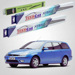 TeamCar Ștergătoare Ford Focus Gen I DNW Estate 1999-2004 | Set Față și Spate Hibrid - TeamCar® (TC-FOCUSDNWEST550475280H)