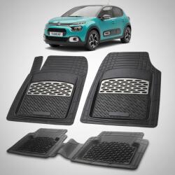 TeamCar® Covorase Citroen C3 Hatchback 5 Usi Facelift Compatibile 2020-2024 | Silver (z1CITROENC)