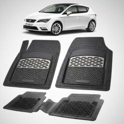 TeamCar® Covorase Seat Leon Hatchback 5 Usi Facelift 2 Compatibile 2012-2013 | Silver (SEAzsTTEAMC)