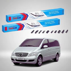 TeamCar Ștergătoare Mercedes-Benz Vito W639 09.2005-08.2010 | Set Față Flat - TeamCar® (TC-MERCEDESVITOW639700650FU)