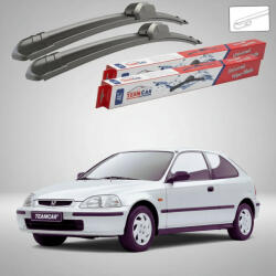 TeamCar Ștergătoare Honda Civic Gen VI (EJ/EK) Hatchback 3U 1995-2001 | Set Față Flat - TeamCar® (TC-CIVGVIH3500450FL)