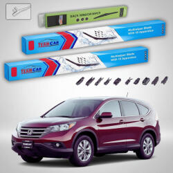 TeamCar Ștergătoare Honda CR-V Gen IV (RE/RM) SUV 2012-prezent | Set Față și Spate Flat Premium - TeamCar® (TC-CRVGIV650400330FLP)