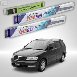 TeamCar Ștergătoare Mitsubishi Space Wagon III (N8_W, N9_W) 1998-2004 | Set Față și Spate Hibrid - TeamCar® (TC-SWAGON3FSHB)