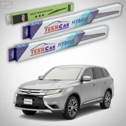 TeamCar Ștergătoare Mitsubishi Outlander III (GG/GF) 2012-2021 | Set Față și Spate Hibrid - TeamCar® (TC-OUTL3FS-300HB)