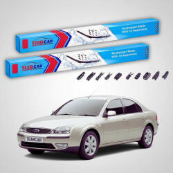 TeamCar Ștergătoare Ford Mondeo Mk3 Sedan 2000-2007 | Set Față Flat Premium - TeamCar® (TC-MONDEOMK3SED550500FP)