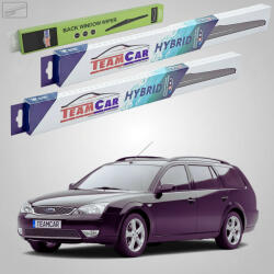 TeamCar Ștergătoare Ford Mondeo Mk3 Estate 2000-2007 | Set Față și Spate Hibrid - TeamCar® (TC-MONDEOMK3EST550500280HB)