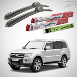 TeamCar Ștergătoare Mitsubishi Pajero IV (V8_W, V9_W) 2007-2021 | Set Față și Spate Flat - TeamCar® (TC-PAJ4BFS-FL)