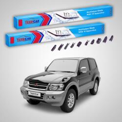 TeamCar Ștergătoare Mitsubishi Pajero III (V6_W, V7_W) 2000-2007 | Set Față Flat Premium - TeamCar® (TC-PAJ3B-500FLP)