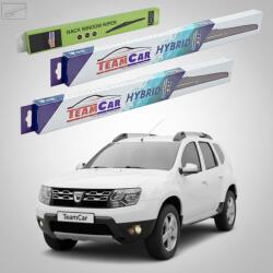TeamCar Ștergătoare Dacia Duster I HS Faza 2 2013-2016 | Set Față și Spate Hibrid - TeamCar® (TC-DUSTERI-F2-600450290HB)