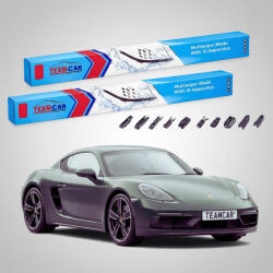 TeamCar Ștergătoare Porsche 718 Cayman GTS 982 2019-2026 | Set Față Flat - TeamCar® (TC-PORSCHE718CAYMANGTS982550525FU)