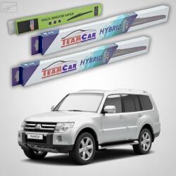 TeamCar Ștergătoare Mitsubishi Pajero IV (V8_W, V9_W) 2007-2021 | Set Față și Spate Hibrid - TeamCar® (TC-PAJ4BFS-HB)