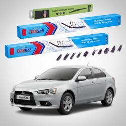 TeamCar Ștergătoare Mitsubishi Lancer Sportback (CX) 2008+ | Set Față și Spate Flat Premium - TeamCar® (TC-LANCXFS350FLP)