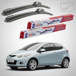 TeamCar Ștergătoare Mazda 2 DE 2008-2010 | Set Față Flat - TeamCar® (TC-MZ2DE08600350F)