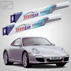 TeamCar Ștergătoare Porsche 911 997 2004-2013 | Set Față Hibrid - TeamCar® (TC-PORSCHE911997550525H)