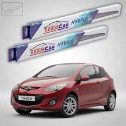 TeamCar Ștergătoare Mazda 2 DE Facelift 2010-2014 | Set Față Hibrid - TeamCar® (TC-MZ2DEFL10600350H)