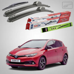 TeamCar Ștergătoare Toyota Auris E18 Hatchback 2012-prezent | Set Față și Spate Flat - TeamCar® (TC-AE18-653520FL)