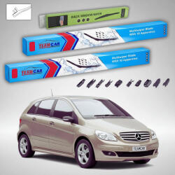 TeamCar Ștergătoare Mercedes-Benz Clasa B W245 2005-2011 | Set Față și Spate Flat - TeamCar® (TC-MBCLASABW2456505753000FU)