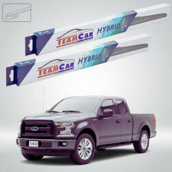 TeamCar Ștergătoare Ford F150 Extended Cab Pick-up Gen XIII+ 2014-prezent | Set Față Hibrid - TeamCar® (TC-F150EXTCAB50550H)