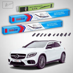 TeamCar Ștergătoare Mercedes-Benz Clasa GLA X156 2015-2019 | Set Față și Spate Flat - TeamCar® (TC-MBEGLAX156F600475240FU)