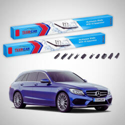 TeamCar Ștergătoare Mercedes-Benz Clasa C S204 T-Model 2013-2014 | Set Față Flat - TeamCar® (TC-MBCLASACS2046006001FU)