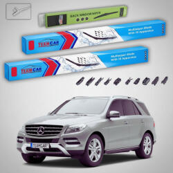 TeamCar Ștergătoare Mercedes-Benz Clasa M W166 2011-2015 | Set Față și Spate Flat - TeamCar® (TC-MERCEDESEW166650600330FU)