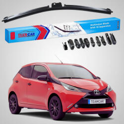 TeamCar Ștergător Toyota Aygo B4 Hatchback 2014-prezent | Set Față Flat Premium - TeamCar® (TC-AYGOB4-650FLP)