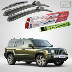 TeamCar Ștergătoare Jeep Patriot MK 2006-prezent | Set Față și Spate Flat - TeamCar® (TC-JPM530530250FL)