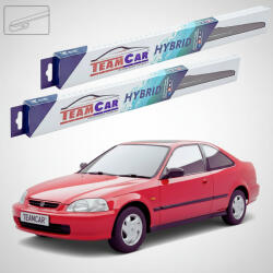 TeamCar Ștergătoare Honda Civic Gen VI (EJ/EM1) Coupe 1996-2000 | Set Față Hibrid - TeamCar® (TC-CIVGVIC500450HB)