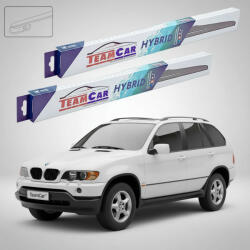 TeamCar Ștergătoare BMW X5 (E53) Non-Facelift 1999-2002 | Set Față Hibrid - TeamCar® (TC-X5E53NF-6055HB)