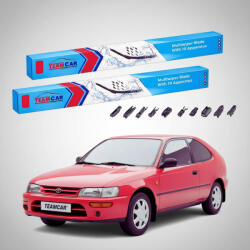 TeamCar Ștergătoare Toyota Corolla E10 Hatchback 1992-1997 | Set Față Flat Premium - TeamCar® (TC-CORE10HB-5045FLP)