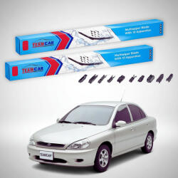 TeamCar Ștergătoare Kia Rio I DC Sedan 2000-2005 | Set Față Flat Premium - TeamCar® (TC-RIOI-5345FLP)