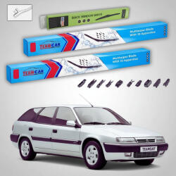 TeamCar Ștergătoare Citroën Xantia Break X1 Estate 1995-1998 | Set Față și Spate Flat Premium - TeamCar® (TC-XANTBX1-600500350FLP)