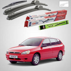 TeamCar Ștergătoare Kia Rio I DC Estate Kombi 2002-2005 | Set Față și Spate Flat - TeamCar® (TC-RIOI-KB534533FL)