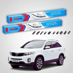 TeamCar Ștergătoare Kia Sorento II XM SUV 2009-2015 | Set Față Flat Premium - TeamCar® (TC-SORENTOII-6050FLP)