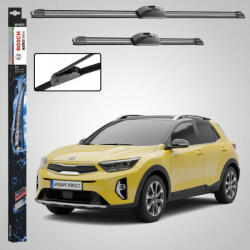 Bosch Ștergătoare Parbriz Kia Stonic YB 2017-Prezent | Set Față 650mm + 400mm Aerotwin Retrofit AR653S | Bosch (AR653S-KIASTONICYB)